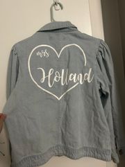 Jean Jacket With Vinyl