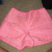 One clothing neon pink and white patterned shorts