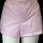 "RALPH LAUREN" PINK & WHITE STRIPED WALKING CASUAL DRESS CHINO SHORTS SZE:14 NWT