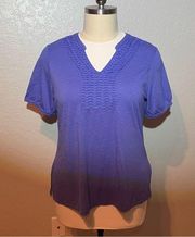 Periwinkle Blue Short Sleeve Top