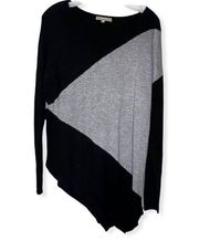 Joan Vass Studio Cashmere Blend Asymmetrical Sweater