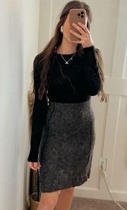 Vintage Armani Exchange Black Grey Wool Dress