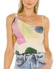 SONG OF STYLE Lana Top in Watercolor Multicolor Blouse Revolve Womens Size XS