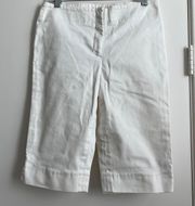 DKNY White Bermuda Shorts