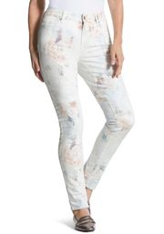 Chicos White Floral Jeggings