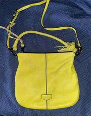 Aimee Kestenberg Bright Green Crossbody/Satchel bag, hobo style, EUC