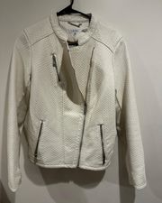 White Biker Jacket