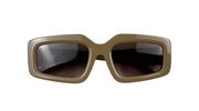 Dezi Eyewear - Read The Room Rectangular Frame Sunglasses in Beige