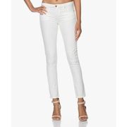 IRO White Jarodcla Mid Rise Raw Hem Skinny Jeans 25