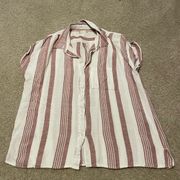 Striped button down altard state shirt