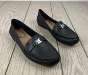 Giani Bernini Dailyn Memory Foam Pebble Leather Loafers 9.5M Black $90