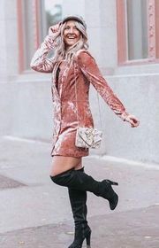 Ali & Jay Hello Romeo Velvet Coat Minidress