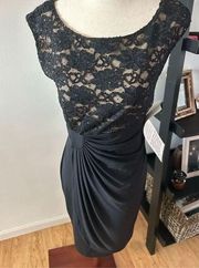 Classy black dress size 6 Wedding guest