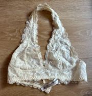 Free people lace halter bralette