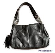 B Makowsky Leather Shoulder Bag