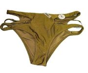 NWT Forever 21 Green Strappy Bikini Bottoms