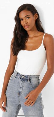 Double Layer White Bodysuit