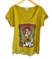 Jaded Gypsy Distressed Fleetwood Mac T-Shirt - size L/XL