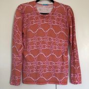 J.McLaughlin Lightweight Pullover Sweater Melanie Pink Orange Coral Size M