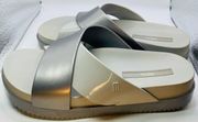 NWOT  Cosmic II Light Gray Silver Scented Sandals Size  8 No Box