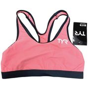 TYR Competitor Womens RacerBack Tri Bra Top - Coral Grey - Size XS - $45