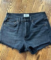 Black Denim Shorts