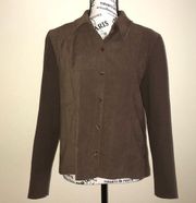 NORTON MCNAUGHTON STRETCH BROWN JACKET SIZE 6