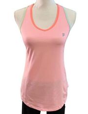 Women’s 𝅺Fila pink and neon athletic tank top