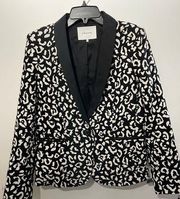 Frame Animal Shawl Structured Blazer - size 4