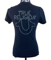 True Religion V Neck T Shirt Casual Streetwear Sporty Athletic Lounge