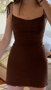 Brown Mini Dress