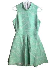 Mint Green Giselle Abstract Geometric Dress Size 6