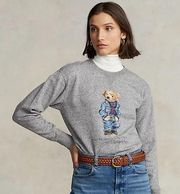 Polo Ralph Lauren Polo Bear Fleece Distressed Sweatshirt NWT