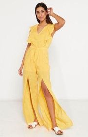 Guess. Nathaly Ruffled Wide Leg Jumpsuit. New!