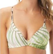 Vince Camuto Palm leaf Molded Bikini Swim Top