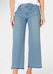 J Jill high rise full length crop wide leg jeans