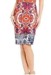 Antonio Melani Multicolor Geometric Back Zip Skirt Women's SIze: 12