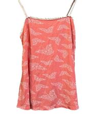 Jessica Simpson pink butterfly tank top - size small