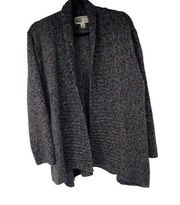 Habitat Gray Speckled Colors Long Cardigan