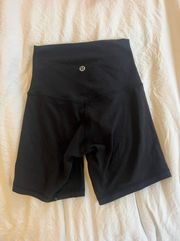 Black Biker Shorts 6” Inch