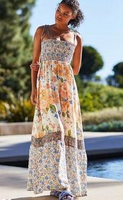 Maaji free spirit smocked maxi dress