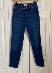 Sezane Denim High Waist Stretch Skinny Jeans Size 26