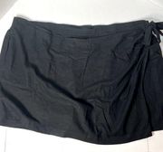 Ava & Viv Women's Plus Size 4X Black Wrap Mini Skirt Skort. NEW!