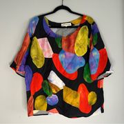 Mara Hoffman Abstract Painted Blouse