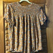 Floral Yoke top