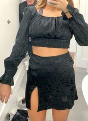 Boutique Black Two Piece Set