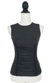 D&G Ruched Exposed Zipper Top Size