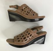 B Makowsky Solly leather Wedge sandals