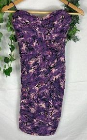 4/$25 Guess Strapless bodycon purple Mini Dress XS