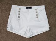 White High-Waist Short, Women's Medium